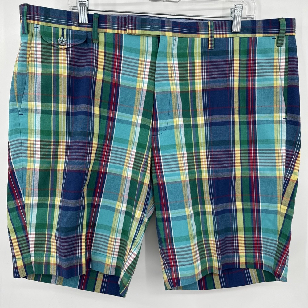 Polo Ralph Lauren Men's Shorts Sz‎ 38 Authentic India Madras Plaid Multicolor
